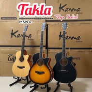 Takla M520c กีต้าร์โปร่ง (Top Solid) เสียงพุงใส ขนาด40นิ้ว เป็นกีตาร์ที่งานประกอบและวัสดุคุณภาพสูง