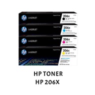 [ORIGINAL] HP Toner HP 206X Black Cyan Magenta Yellow W2110X W2111X W2112X W2113X