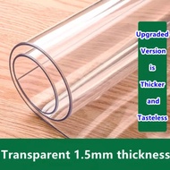 1.5mm CLEAR PLASTIC COVER SHEET Heavy duty PVC Roll Width 48"