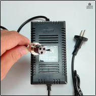 [Luann] เครื่องชาร์จ Skuter Listrik XLR มาตรฐาน EU 36V 1.8A 3 Pin XLR ปลั๊กตัวเมียแบตเตอรี่ตะกั่วกรด