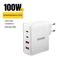 Essager 100W USB Type C Charger 65W PD Quick Charge4.0 3.0 Type-C Fast CHARGINGสําหรับiPhone 14 13 1