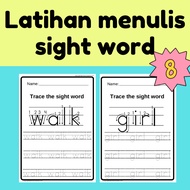 [60-8] Latihan menulis sight word | sight word writing worksheet (8/11)