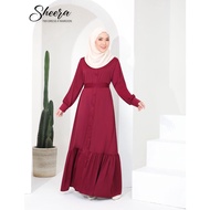SHEERA 3 WAY DRESS WITH BELT (MAROON) 789 / P789
