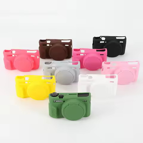 Camera Soft Silicone Skin Cover For Canon G7XII G7X2 G7X Mark 2 G7X3 Body Rubber Case Bag For G7 X M