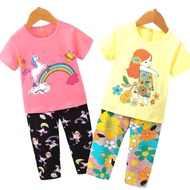 0-7 YEARS GIRLS' CLOTHES KANAYA LEGGING T-SHIRT SET 7 year old girls' clothes 6 year old girls' clot
