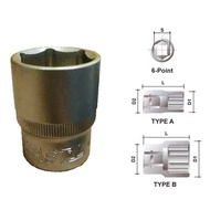 FASTUL SOCKET 1/2" REGULAR 6 POINT / 12 POINT (8mm - 32mm)