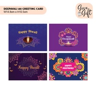 Deepavali / Diwali Greeting Card (Front Printing)