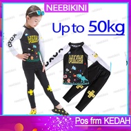 B24 Kid boy swimsuit baju swimming suit boy baju renang kanak lelaki boy beachwear long sleeve B24