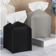 Leather Facial Tissue Box Cover (13x13x13)cm