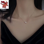 necklace 18k saudi gold pawnable legit lucky bean acacia bean pendant necklace woman simple niche design collarbone chain temperament jewelry
