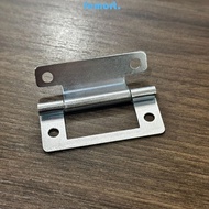 FEMORT 5pcs/set Flat Open, Interior No Slotted Door Hinge, Practical Folded Soft Close Connector Close Hinges Furniture Hardware