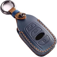 Premium Leather Key Fob Cover Case for Subaru Ascent BRZ Crosstrek Forester Impreza Legacy Outback W