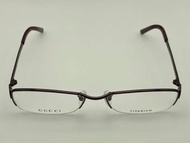 👓 全新 GUCCI Optical Frame in Titanium - 古馳 鈦金屬光學眼鏡 - GG-9628J - 男士 女士 中性 - 啞光深紫色 - 非鈦不戴