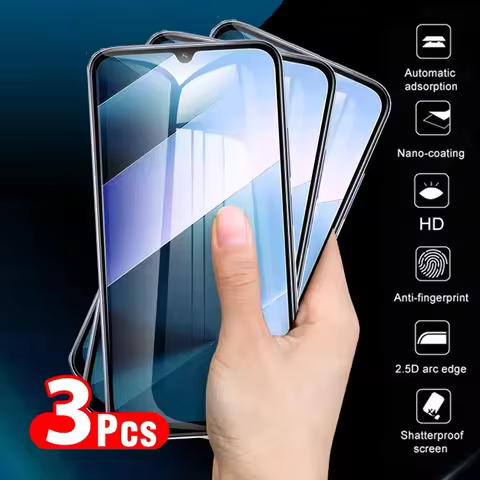 3pcs tempered glas For Xiaomi Poco C85 4G 2025 Redmi15C 5G Full cover screen protector film xaomi Fo