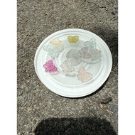 (A175)Multi-color Buom Fluorite Charm size 17mm+