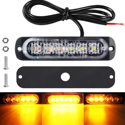 12/24V Led Flashing light warning beacon lamp LED Trailer lights truck van motorcycle Strobe signal 
