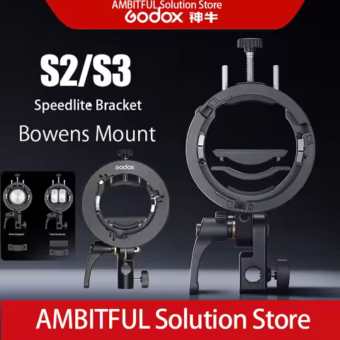 Godox Bowens Mount S2 S3 type Flash Holder Bracket for Godox V100 V860II AD200 AD400PRO AD300PRO Fla