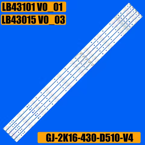 LED Backlight Strip For 43'TV 43LH500T 43LH500 LB43015 V0-03 LB43101 V0-01 L42F220B L42P60BD L42F325