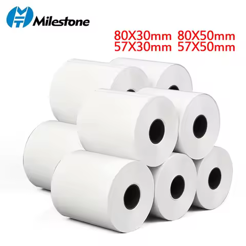 10 Rolls Thermal Receipt Paper 80x30mm 80x50mm 57x30mm 57x50mm Mini Thermal POS Cash Register Receip