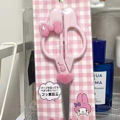 Kawaii Sanrio Cute Cinnamon Dog Melody Kurome Hand Scissors Kitchen Household Use Girls Office Stick