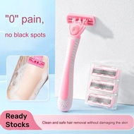 Women Razor Hair Removal Shaver 6 Blades For Women Epilator Hair Removal Shaver Private Parts Trimme