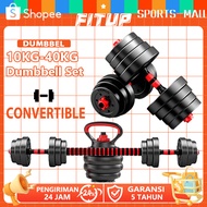 Dumbell Set 10~40KG Barbell Set fitness equipment barbell can be connected lifting pole with