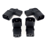 IEC 320 C14 To C13 Left Right Angle AC Adapter 3 320 3pin Male Female Extension 90 Degree Up Convert