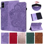 3D Flower Embossed Tablet for Xiaomi Redmi Pad 2022 Case PU Leather Flip Stand Silicone Back for Xiaomi Redmi Pad 2022 Cover