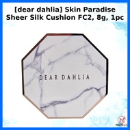 [dear dahlia] Skin Paradise Sheer Silk Cushion FC2, 8g, 1pc / Korean Cushion Foundation / Buildable 