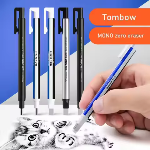 Tombow Mono Zero Eraser Mechanical Rubber Refillable Pen Press Type Sketching Drawing Correction Chi