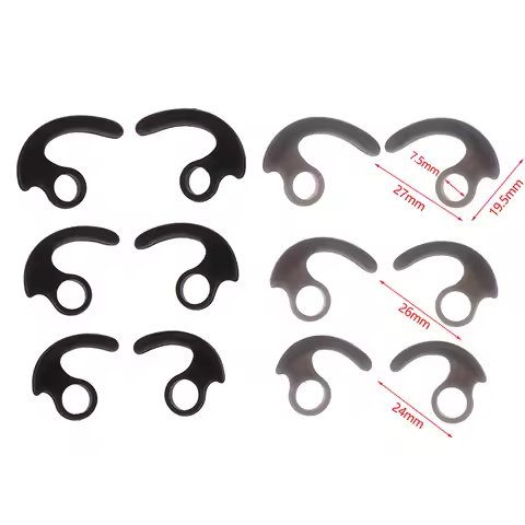 3Pairs Soft Silicone Ear Pads Eartips Earphone Silicone Case Ear Hook In-ear Earbuds For MDR-XB50BS 