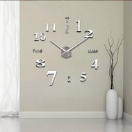 Best-Buy HOME Modern 3D DIY Wall Clock, Large Wall Sticker Clock, Acrylic Mirror Wall Clock Decor for Living Room Study Bedroom