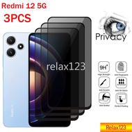 Anti-spy Privacy Tempered Glass Redmi12 5G Screen Protective Front Film For Xiaomi Redmi 12 4G 5G  Phone film