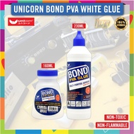 Unicorn Bond PVA Glue 160ml / 230ml - Multi-Purpose Adhesive White Glue