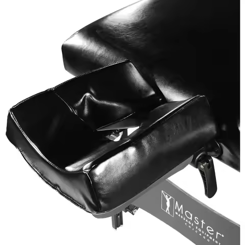 31" Montclair ThermaTop™ Portable Massage Table with Memory Foam, Reiki Panels, & Shiatsu Cables (Bl
