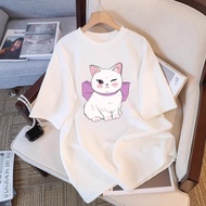 2026sweetcottonbowwomen South Korea styleshippingcodreadycomfortcutet-shirtprintcasualkittenfreetees