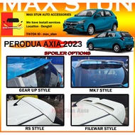 PERODUA AXIA 2023 SPOILER NEW AXIA REAR TRUNK SPOILER AXIA BARU GEAR UP RS FILEWAR MK7 GU AXIA SPOIL