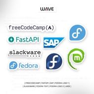 IT Programming Waterproof Vinyl Cutting Sticker - Linux | LMDE | SAP SAP SAP | Fedora Fedora Fedora 