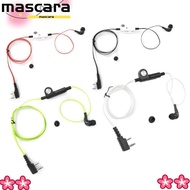 MARA Earpiece, 2 Way ABS Earphone PTT Mic, 2 Pin Two Way Radio Walkie Talkie Earphones for Kenwood B