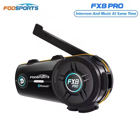 Fodsports FX8 Pro Motorcycle Intercom Bluetooth Helmet Headset BT Interphone,10 Rider 2000M
