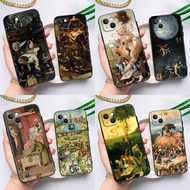 TP-1 Hieronymus Bosch Art Painting Silicone Case For iPhone 17 15 14 12 11 13 Pro Max 18 16 Plus 12 
