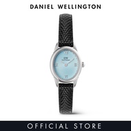 (New) Daniel Wellington Ophelia Mini Black Lizard Ice Blue Guilloché Silver นาฬิกา ผู้หญิง