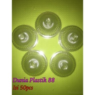 Contents: 50 pcs CONVEX plastic cup lids, plain clear waves, oz pop ice bubble u cup 10-16OZ
