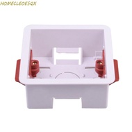 HOMECLEOESQX Gypsum Board Lining Box, Junction Box White Wall Socket Cassette, Safe Embedded Install