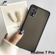 [ส่งจากไทย] เคสกันกระแทก ปุ่มสีผิดด้าน Realme 7Pro เคสโทรศัพท์ ออฟโป้ ขอบนิ่มหลังแข็ง เคส 7 Pro