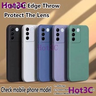 Case For Vivo V27 5G / V27 Pro 5G tpu YTCS Silicone simple solid-color phone case