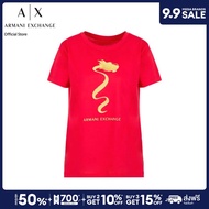 AX Armani Exchange เสื้อยืดผู้หญิง รุ่น AX 3DYT40 YJCNZ1469 - สีแดง