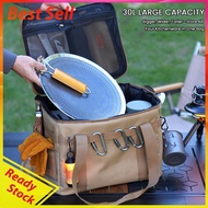 30/42L Foldable Storage Box Insulated  Outdoor Picnic Travel Organizer