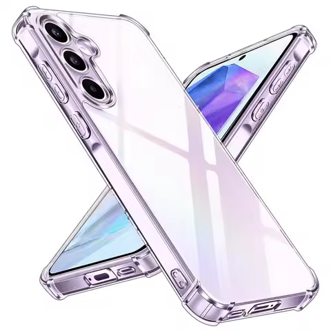Transparent Phone Case for Samsung Galaxy A55 5G Back Cover Sumsung A56 A55 A36 A35 A26 A17 A16 A15 