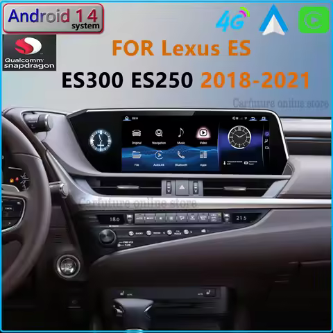 Android 14 Qualcomm For Lexus ES200 ES350 ES400 2018 2021 CarPlay Car Radio Stereo GPS Navigation Au